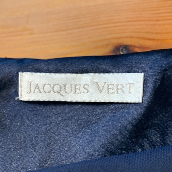Jacques Vert Cowl Neck, Wedding Guest Dress, Silk Blend Blue w Green - Picture 11 of 13